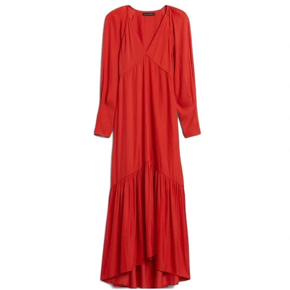 Banana Republic | Dresses | Banana Republic Deep V Neck Red Flowy Lantern Sleeve Valentines Maxi Dress | Poshmark Banana Republic | Dresses | Banana Republic Deep V Neck Red Flowy Lantern Sleeve Valentines Maxi Dress | Poshmark